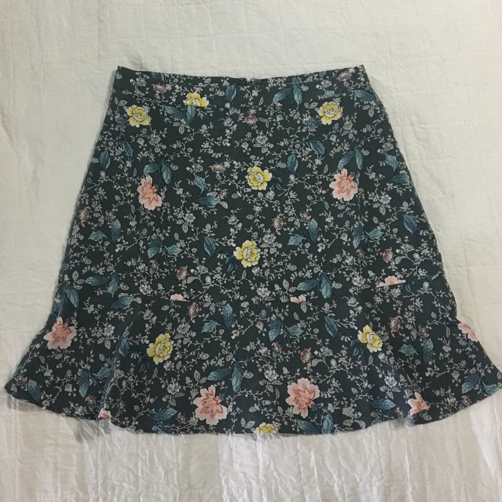 LOFT Floral Skirt